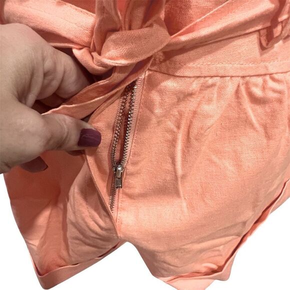 For Love & Lemons Millie‎ Linen Short Sleeve Romper sz small NWT - Picture 7 of 11